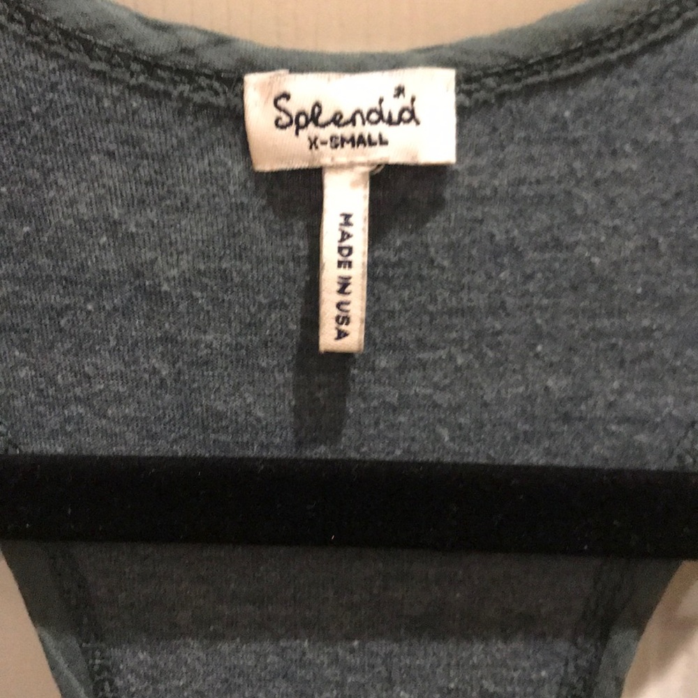 Splendid Ruffle Bottom Racerback Top XS - Picture 4 of 5